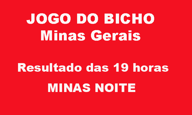 JOGO DO BICHO DE MINAS GERAIS