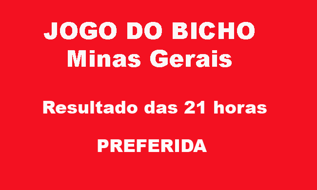 JOGO DO BICHO MINAS GERAIS